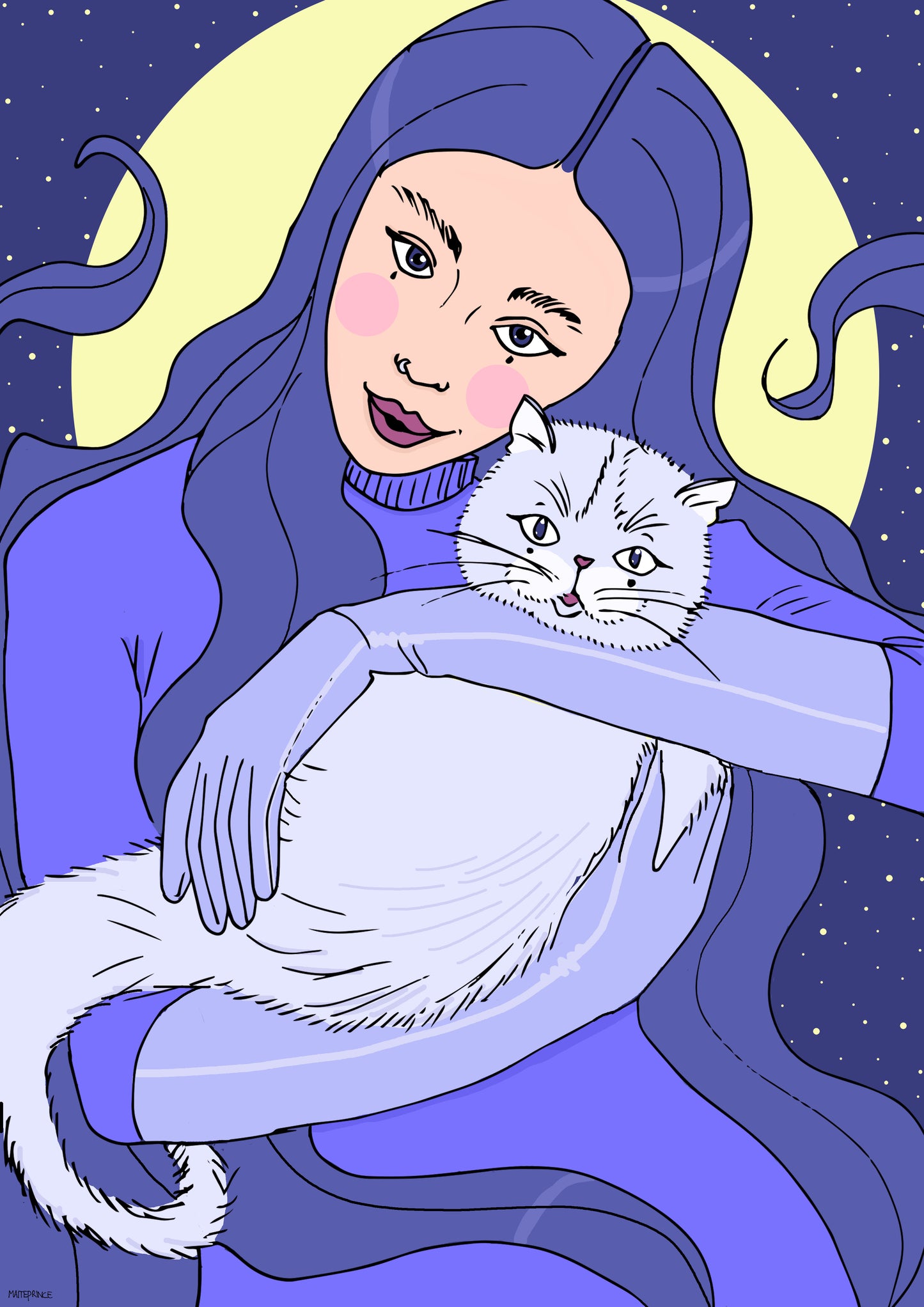 lilac cat love crazy