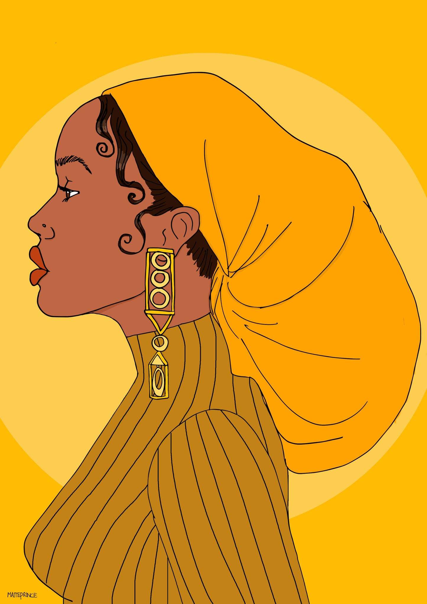 Determination We Rise Portret | Colorful Print | Maite Prince