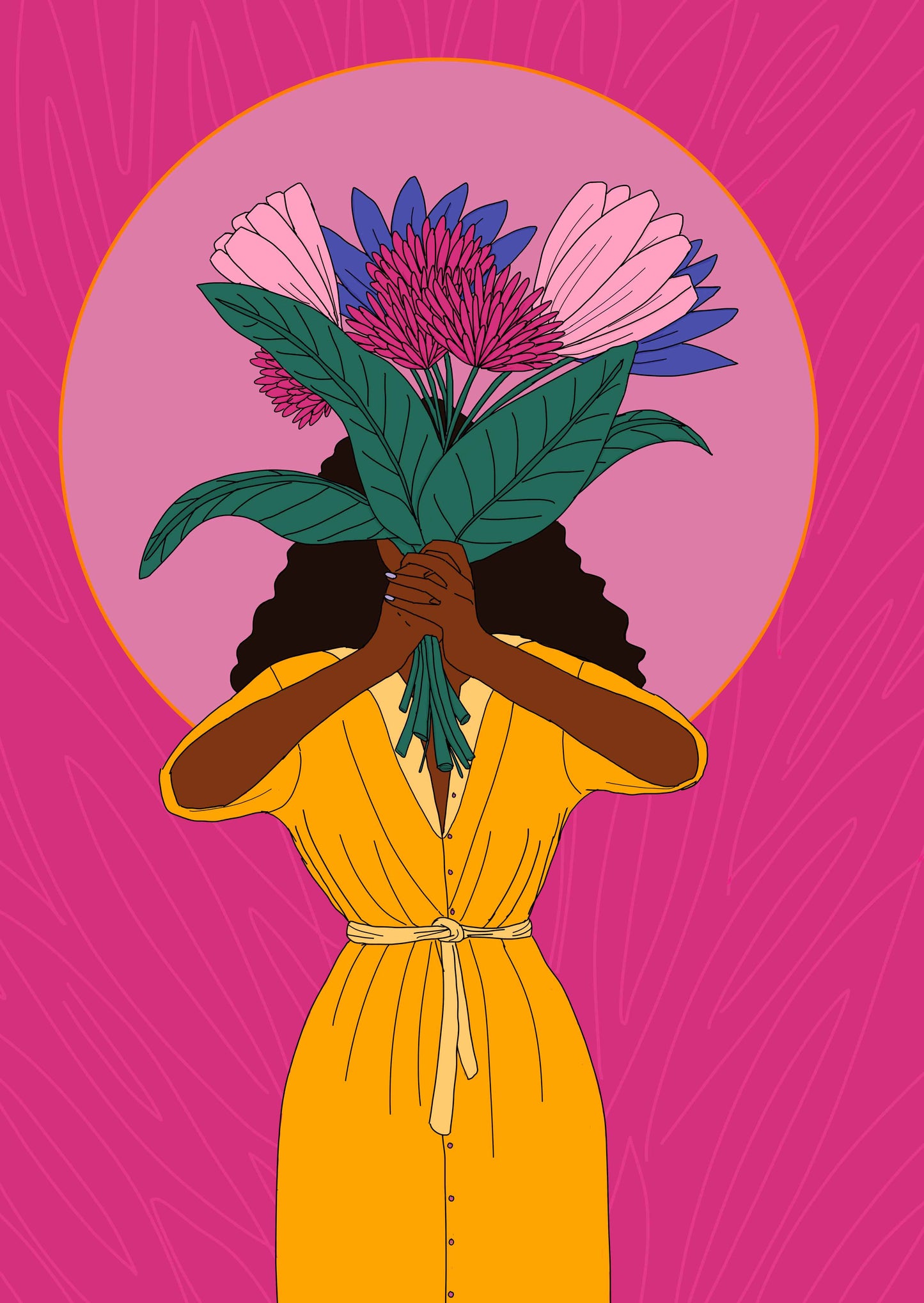 Flowerhead | Colorful print | Maite Prince